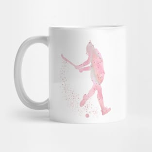 Girl Field Hockey Watercolor Sport Gift Mug